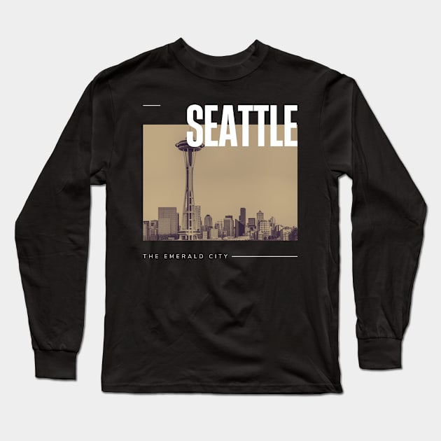 Seattle city Long Sleeve T-Shirt by Innboy